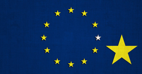 Flag of EU.