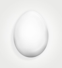 white easter egg 3d render