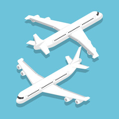 Isometric large passenger airplane