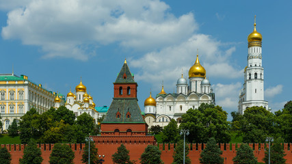 Fototapeta na wymiar The main sights of the Moscow Kremlin in Russia.