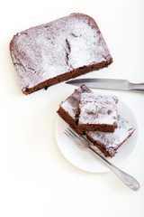 Chocolate cake with semolina 