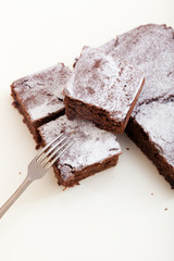 Chocolate cake with semolina 