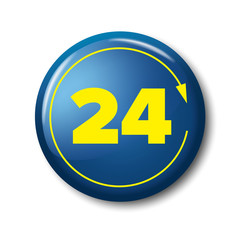 Green round button and yellow ribbon with words 'Best Price - Limited Quantities'. Isolated on white background. Plastic circle label with discount offer. Realistic vector illustration