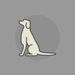 Dog vector icon
