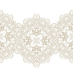 Seamless pattern with  floral  elements
