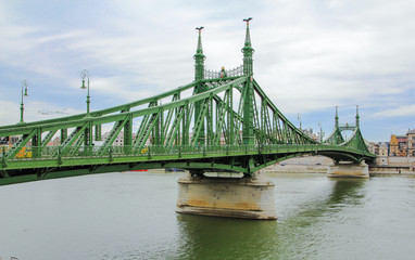 Liberty bridge at Budapest city