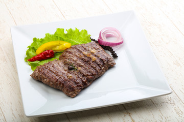 Grilled beef steak