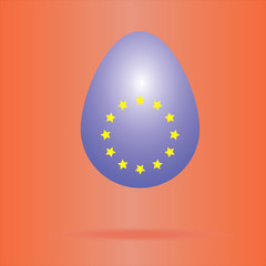 яйцо с символом Евросоюза 