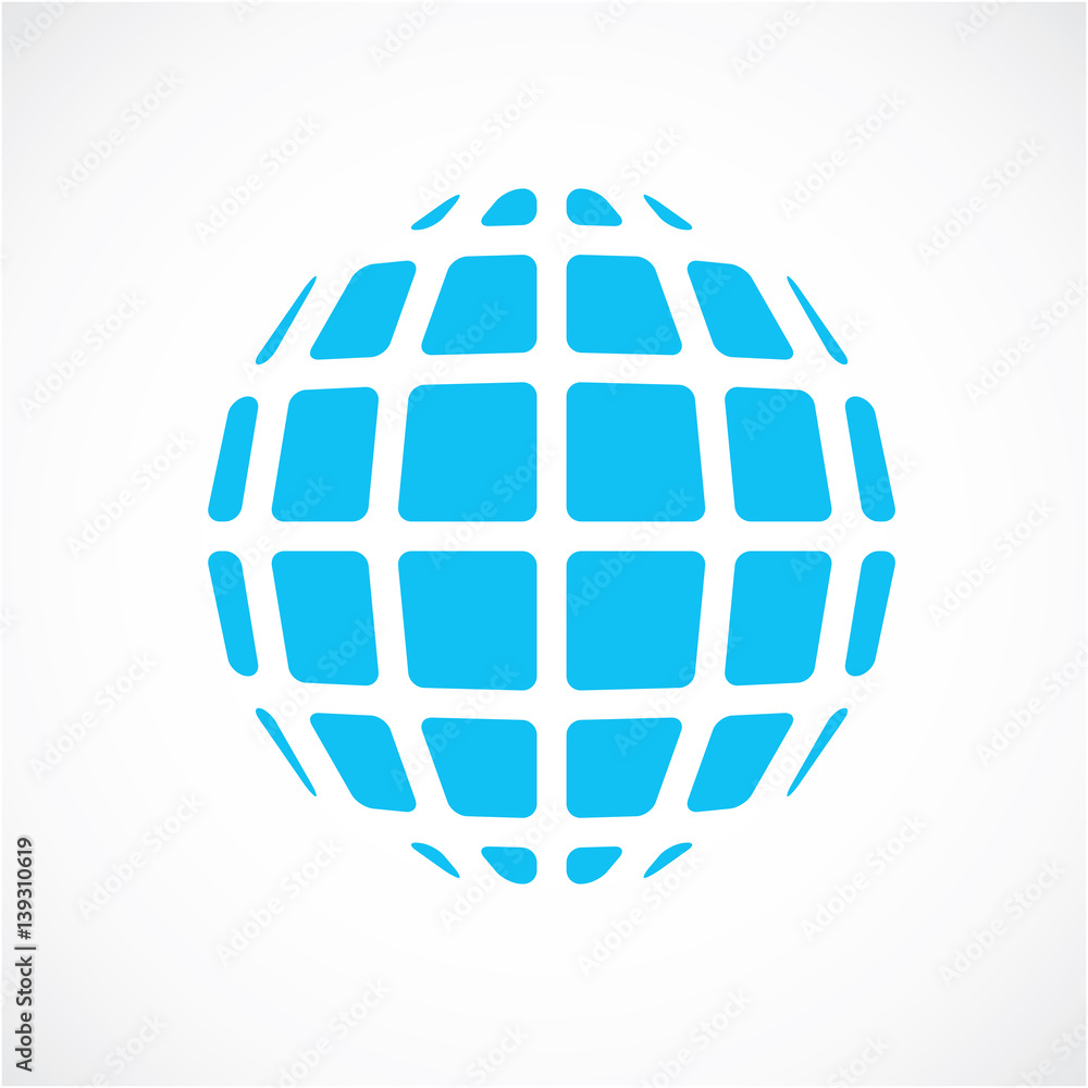 Poster 3d form made with black lines, futuristic origami abstract modeling. blue vector low poly design ele