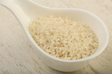 Raw rice heap