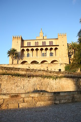 Fototapeta premium Historic palace in downtown Palma de Majorca, Majorca Island, Balearic Islands, Spain