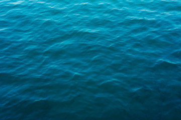 Fototapeta na wymiar Blue Water Waves Texture on the Ocean