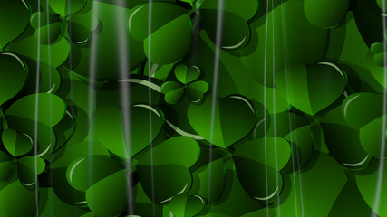 3D Illustration Abstract St. Patrick's Day Background