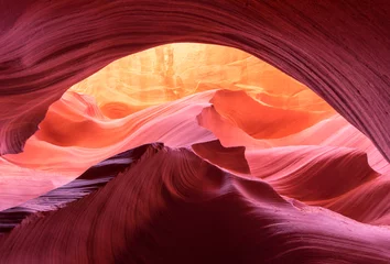 Photo sur Plexiglas Canyon Formation rocheuse naturelle d& 39 Antelope Canyon