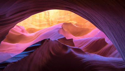 Formation rocheuse naturelle d& 39 Antelope Canyon