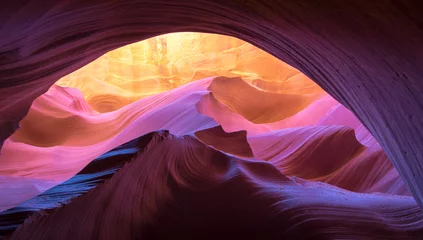 Crédence en verre imprimé Canyon Formation rocheuse naturelle d& 39 Antelope Canyon