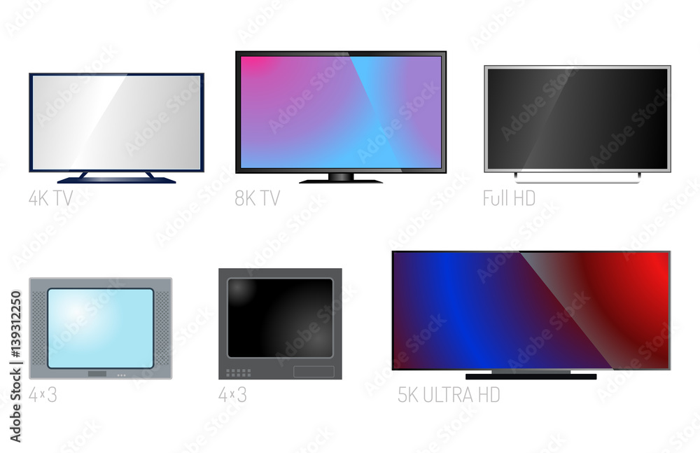 Poster tv screen lcd monitor template electronic device technology digital size diagonal display and video 