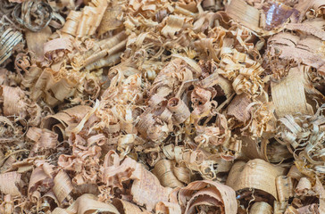 The carpenter was working furniture wood in studio , Soft-focus image