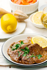 Lemon Scaloppine.style rustic.