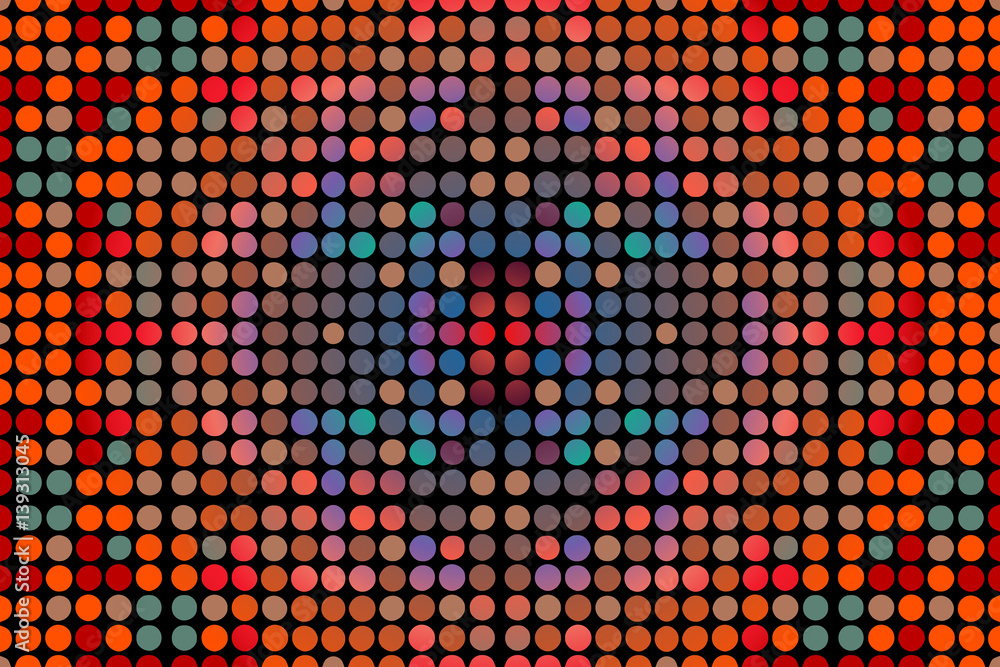 Poster abstract texture pattern decorative colorful maze on a dark background