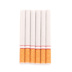 Cigarette isolated on white background