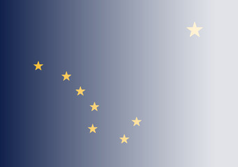 Alaska State Flag Fade Background