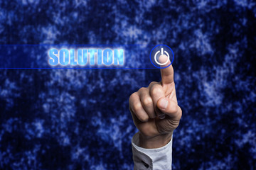Hand clicking Solution.