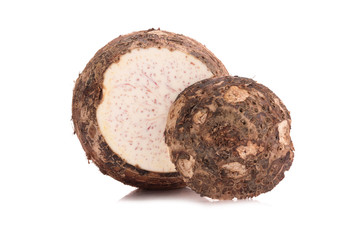 taro on white background
