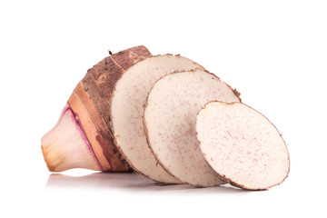 taro on white background