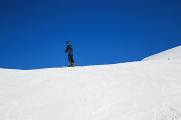 Fototapeta na wymiar pista da sci in Valtournanche