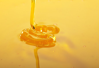 Dripping golden honey