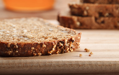 Rustic homemade bread with seeds