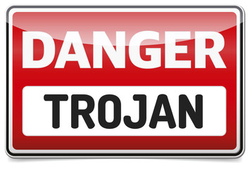 Banking Trojan - Warning sign - AtomBombing bank account hacking, email viruses and fraud concept