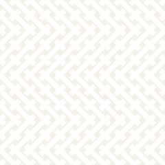 Weave Seamless Pattern. Stylish Repeating Texture. Black and White Geometric Vector Illustration.