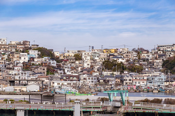 雑賀崎の家並み