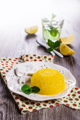 Traditional panna cotta