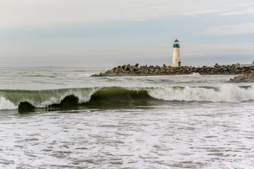 Fototapeta premium Santa Cruz Breakwater Light (Walton Lighthouse)
