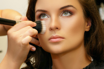 Model and makeup artist