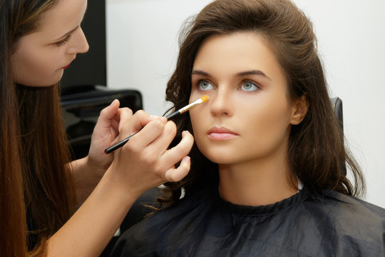 Model and makeup artist