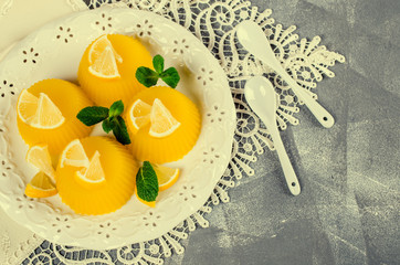 Traditional panna cotta