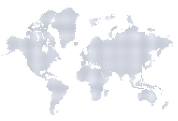 Fototapeta na wymiar 世界地図　ヨーロッパ　ドット