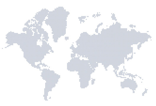 世界地図　ヨーロッパ　ドット