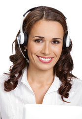 support phone operator, isolated