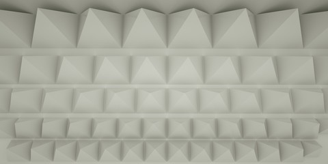 Abstract pyramid, 3 d render