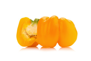 bell peppers isolated on white background
