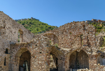 Fototapeta na wymiar View of Mistra ruins, Greece