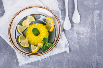Traditional panna cotta