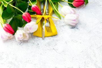 Spring table settings