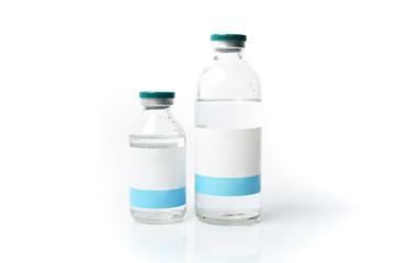 saline in a bottle