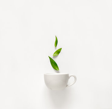 Tea concept, top view